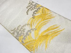 リサイクル　藤林徳扇　綴れ荒波模様刺繍袋帯